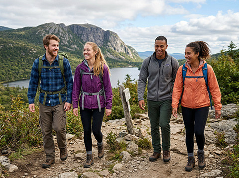 Tumbledown Mountain trail